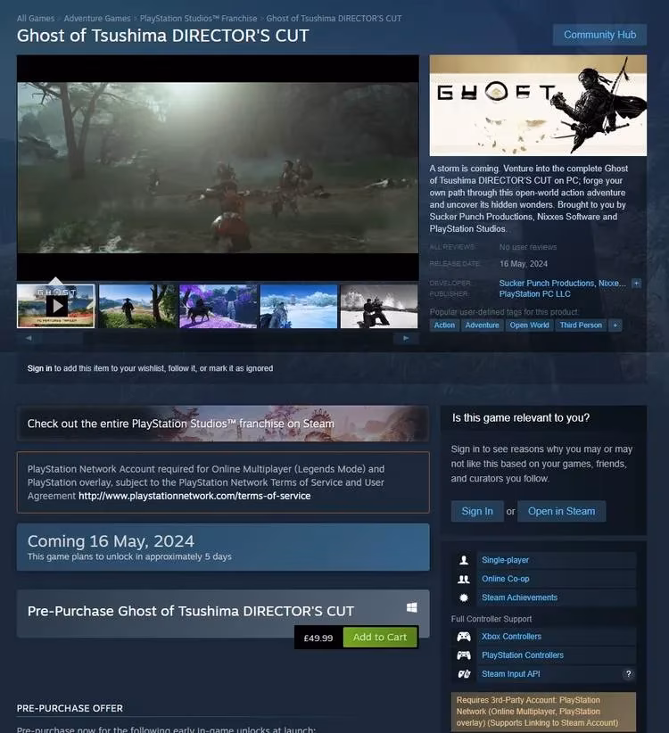 how-a-psn-linking-fiasco-made-ghost-of-tsushima-vanish-from-steam-image-2
